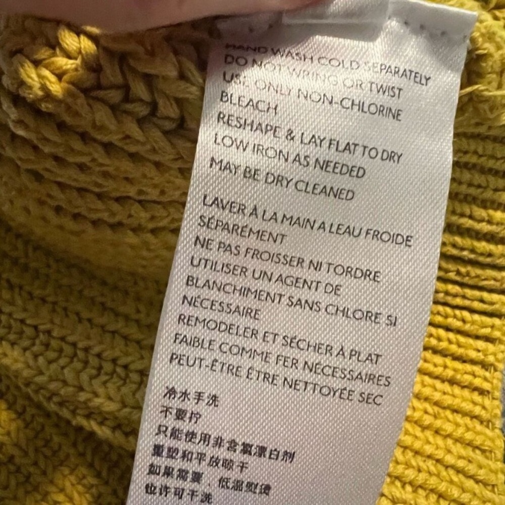 Free People Mustard Yellow Ribbed Crewneck Sweater - Picture 6 of 9